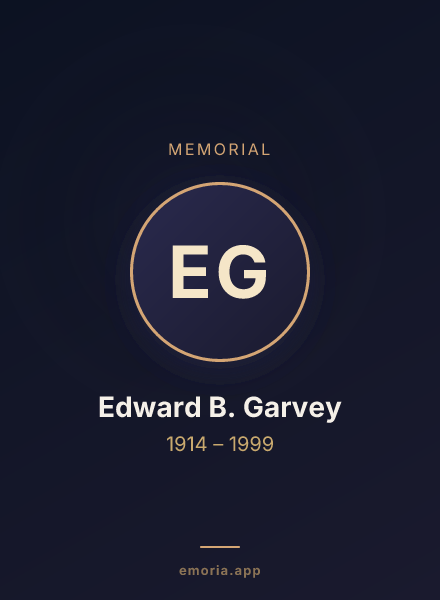 Memorial portrait of Edward B. Garvey