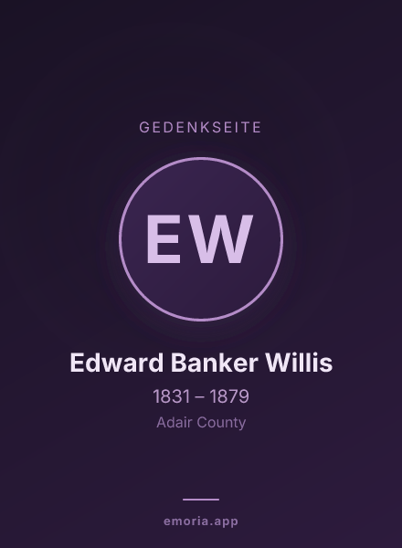 Gedenkportrait von Edward Banker Willis