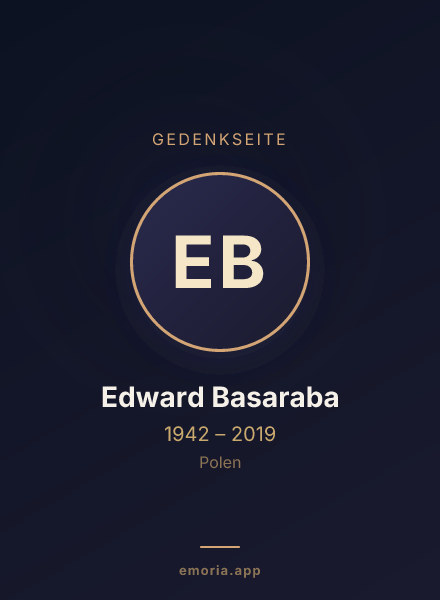 Gedenkportrait von Edward Basaraba