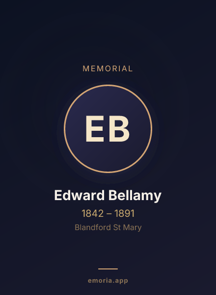 Memorial portrait of Edward Bellamy