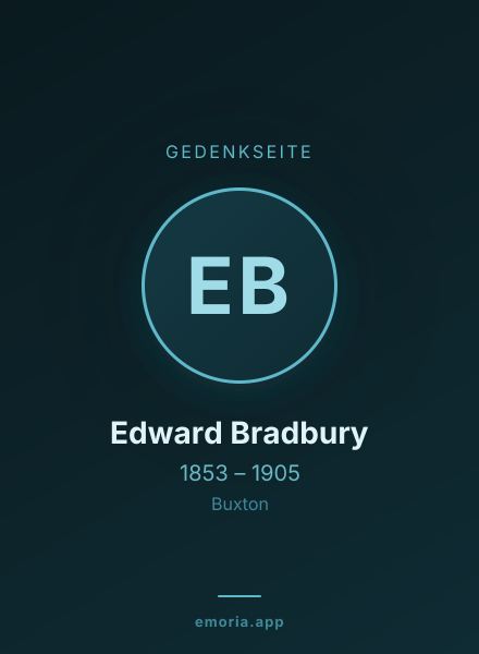 Gedenkportrait von Edward Bradbury