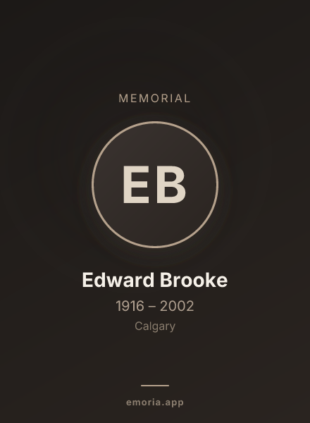 Memorial portrait of Edward Brooke