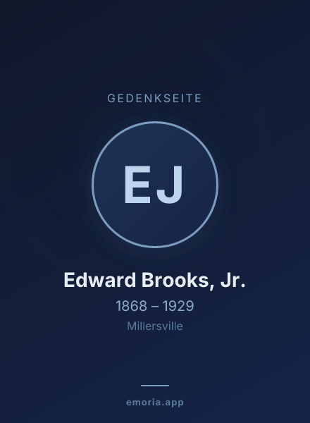 Gedenkportrait von Edward Brooks, Jr.