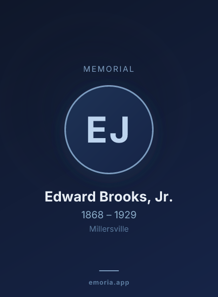 Memorial portrait of Edward Brooks, Jr.