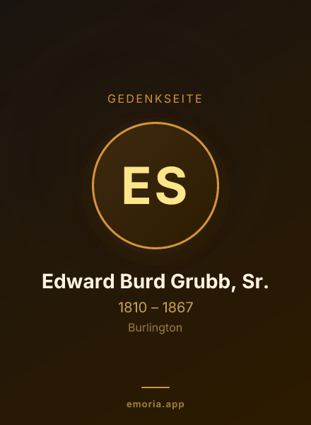 Gedenkportrait von Edward Burd Grubb, Sr.