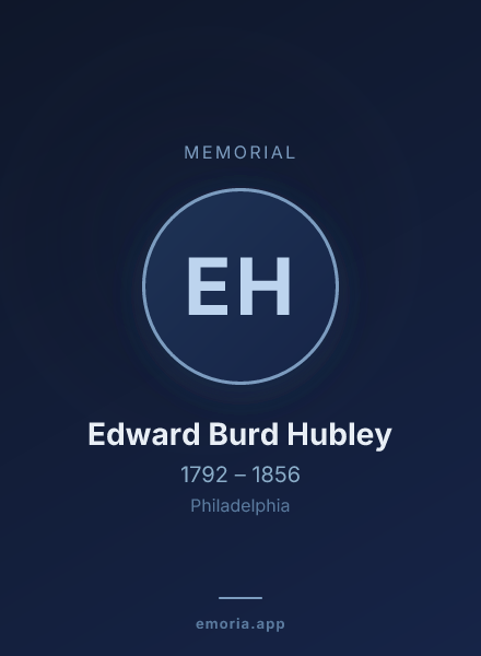 Memorial portrait of Edward Burd Hubley