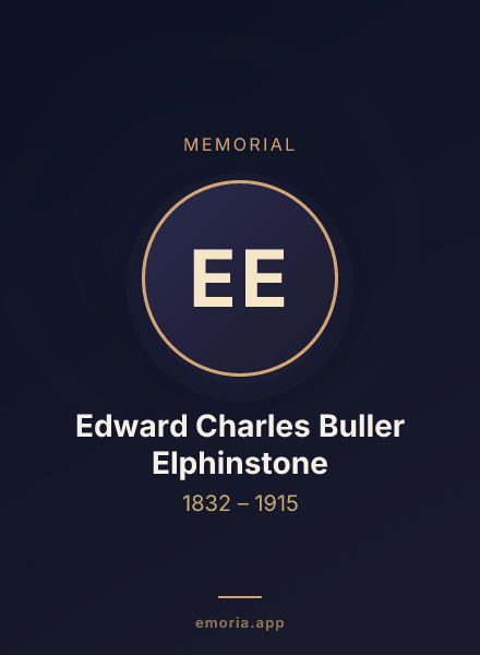 Memorial portrait of Edward Charles Buller Elphinstone