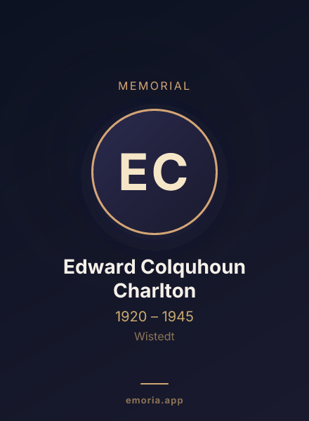 Memorial portrait of Edward Colquhoun Charlton