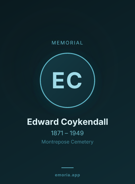 Memorial portrait of Edward Coykendall