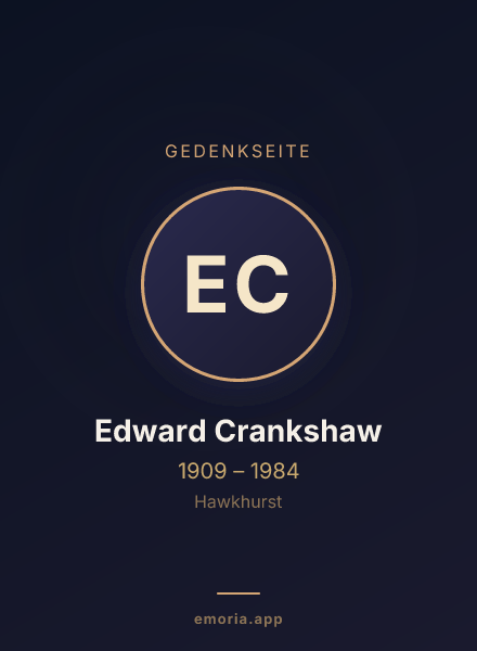 Gedenkportrait von Edward Crankshaw