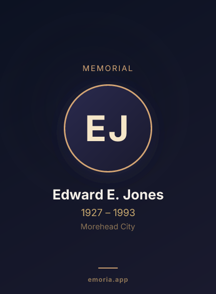 Memorial portrait of Edward E. Jones