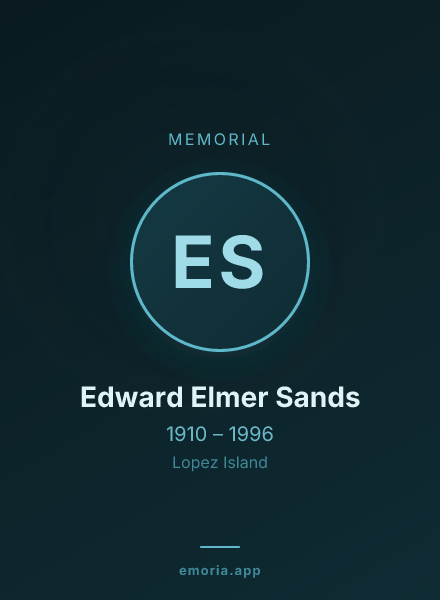 Memorial portrait of Edward Elmer Sands