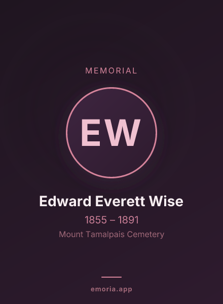 Memorial portrait of Edward Everett Wise