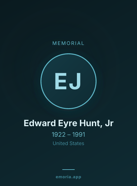 Memorial portrait of Edward Eyre Hunt, Jr