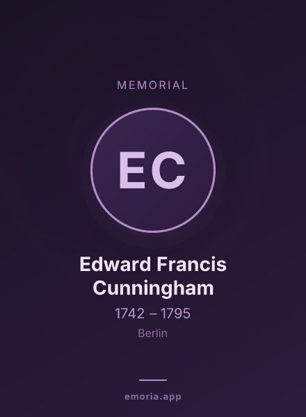 Memorial portrait of Edward Francis Cunningham