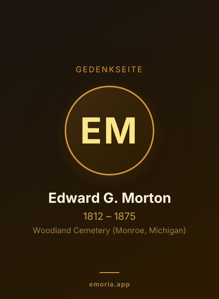 Gedenkportrait von Edward G. Morton