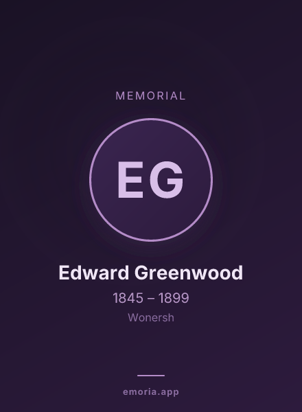 Memorial portrait of Edward Greenwood