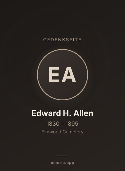 Gedenkportrait von Edward H. Allen