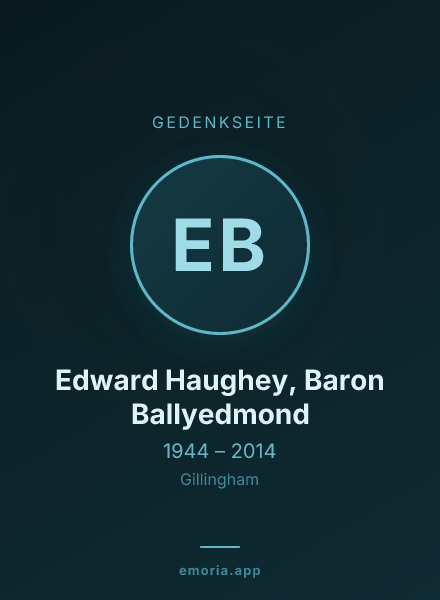 Gedenkportrait von Edward Haughey, Baron Ballyedmond