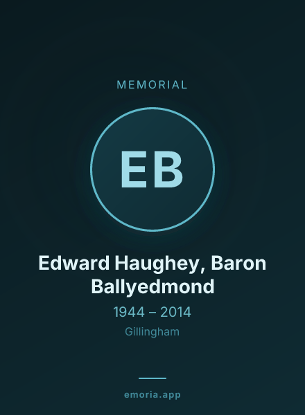Memorial portrait of Edward Haughey, Baron Ballyedmond