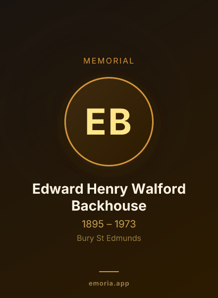 Memorial portrait of Edward Henry Walford Backhouse