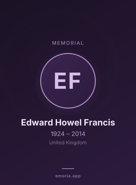 Memorial portrait of Edward Howel Francis