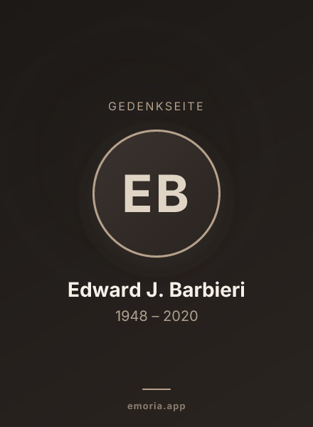 Gedenkportrait von Edward J. Barbieri