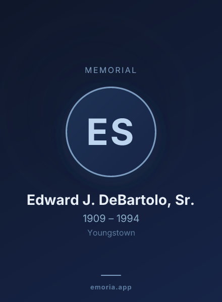 Memorial portrait of Edward J. DeBartolo, Sr.