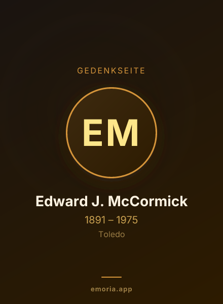Gedenkportrait von Edward J. McCormick