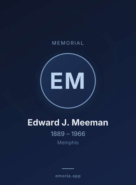 Memorial portrait of Edward J. Meeman