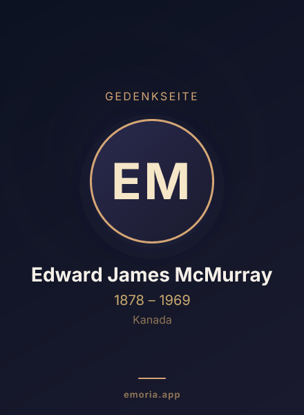 Gedenkportrait von Edward James McMurray