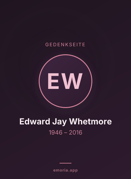 Gedenkportrait von Edward Jay Whetmore