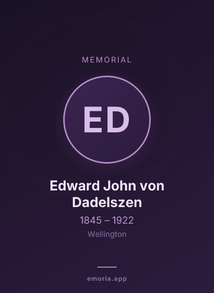 Memorial portrait of Edward John von Dadelszen