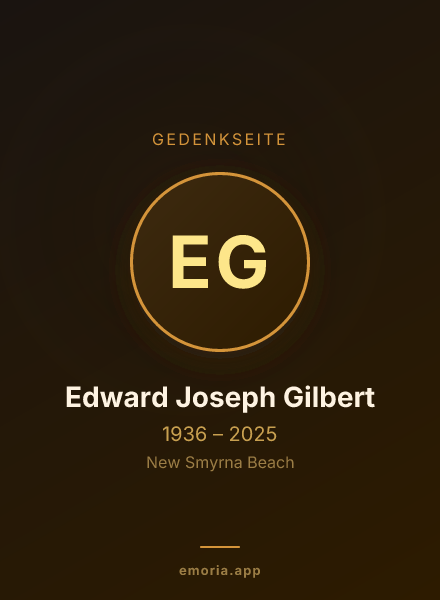 Gedenkportrait von Edward Joseph Gilbert