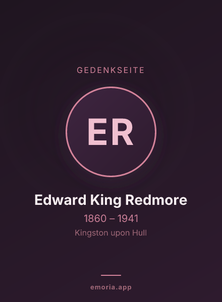Gedenkportrait von Edward King Redmore