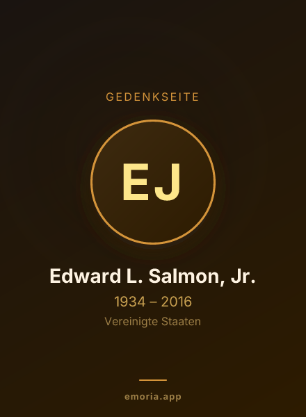 Gedenkportrait von Edward L. Salmon, Jr.