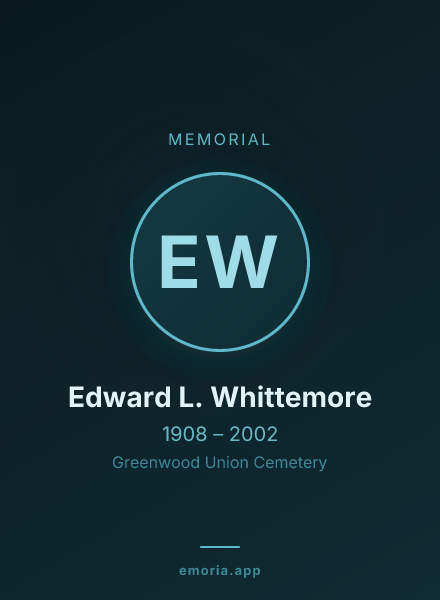 Memorial portrait of Edward L. Whittemore