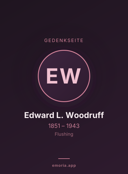 Gedenkportrait von Edward L. Woodruff