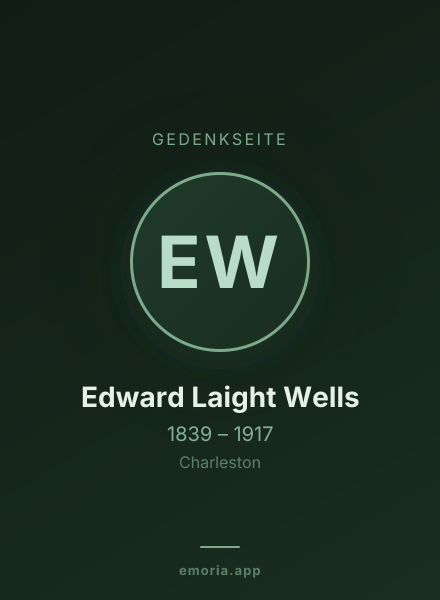 Gedenkportrait von Edward Laight Wells