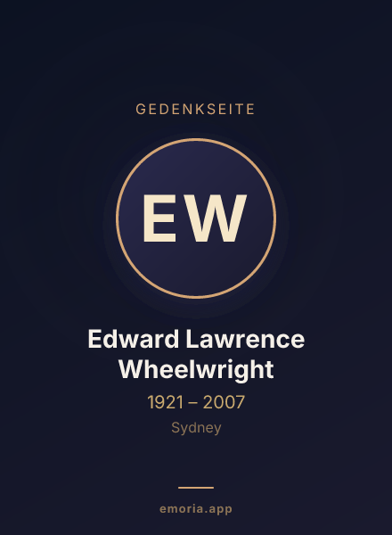 Gedenkportrait von Edward Lawrence Wheelwright