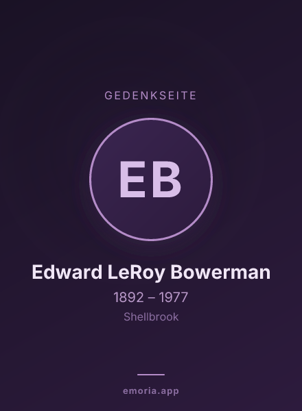 Gedenkportrait von Edward LeRoy Bowerman