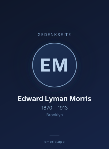 Gedenkportrait von Edward Lyman Morris