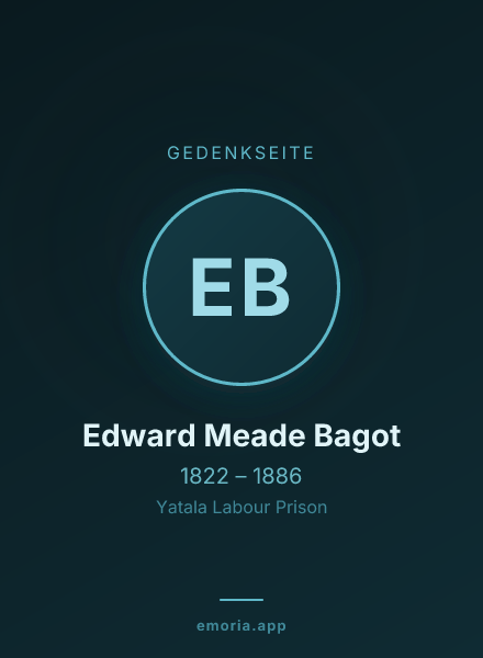 Gedenkportrait von Edward Meade Bagot