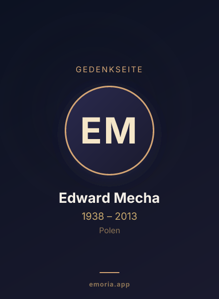 Gedenkportrait von Edward Mecha