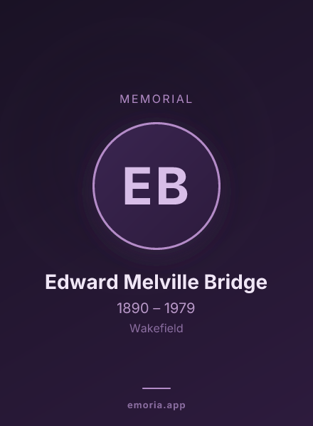 Memorial portrait of Edward Melville Bridge