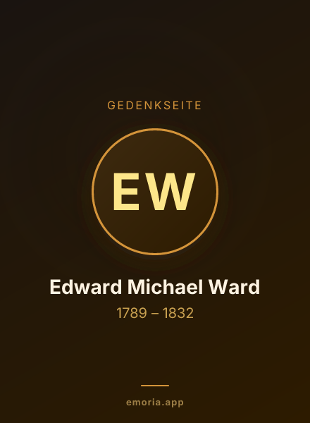Gedenkportrait von Edward Michael Ward