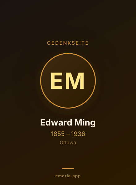 Gedenkportrait von Edward Ming