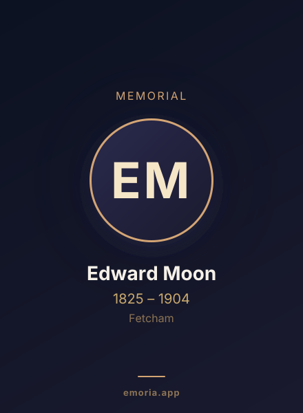Memorial portrait of Edward Moon