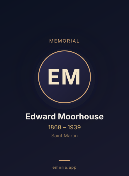 Memorial portrait of Edward Moorhouse