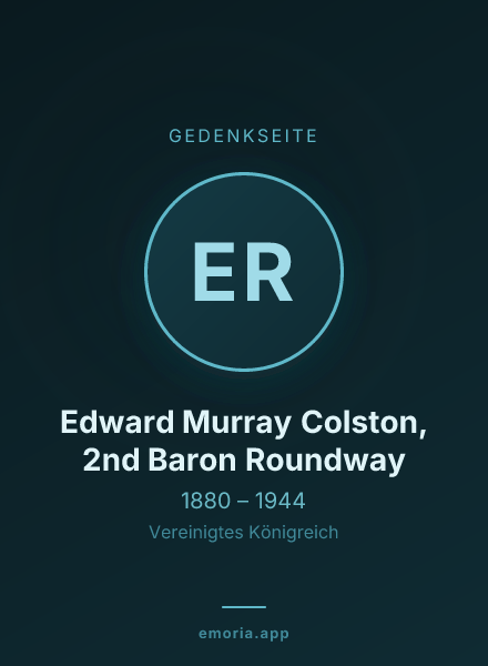 Gedenkportrait von Edward Murray Colston, 2nd Baron Roundway
